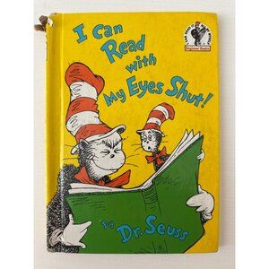 Dr. Seuss "I Can Read With My Eyes Shut!" Hardcover Book 1978 Beginner Books Edi